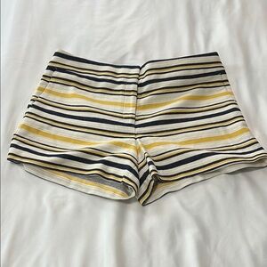 NWT LOFT The Riviera Short Navy/Gold/Natural/White Striped